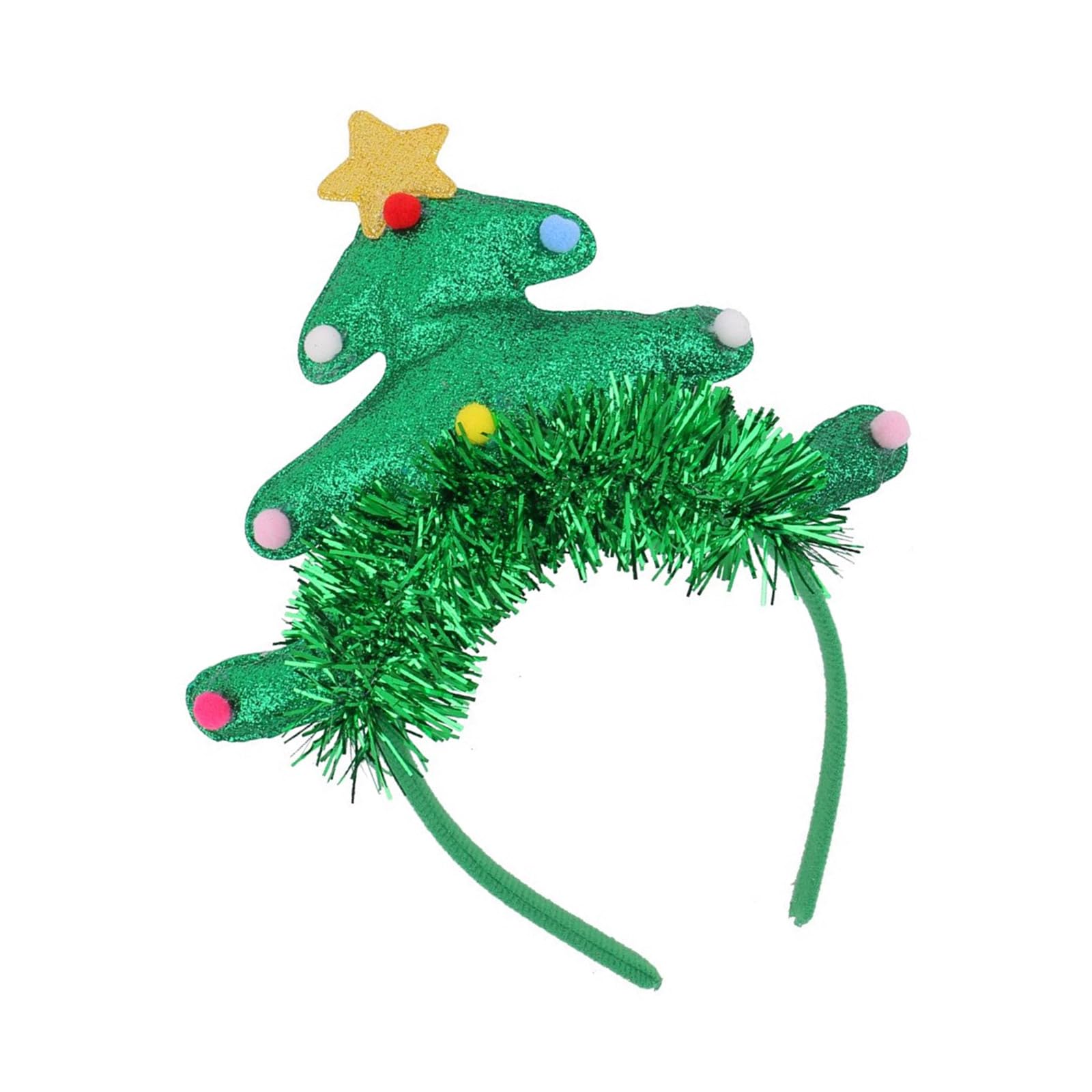 Yhplxyuus 4 Pieces Christmas Head Decorations Headbands Adjustable Size Party Headwear for Women Party Supplies Christmas Celebration Kits