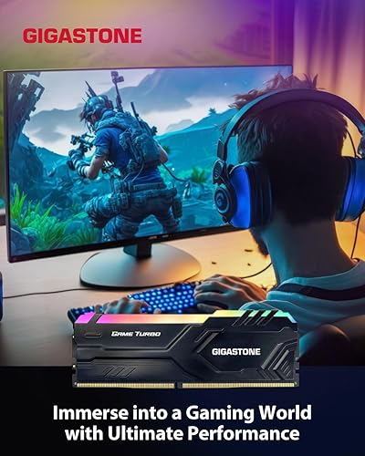 Miniatura 4 de RAM DDR4 RGBGIGASTONE Game TURBO Kit de 16 GB (2 x 8 GB) DDR4 3600 MHz PC4-28800 CL 18-22-22-42 Intel XMP 2.0 AMD Ryzen 1.35V UDIMM 288 Pin