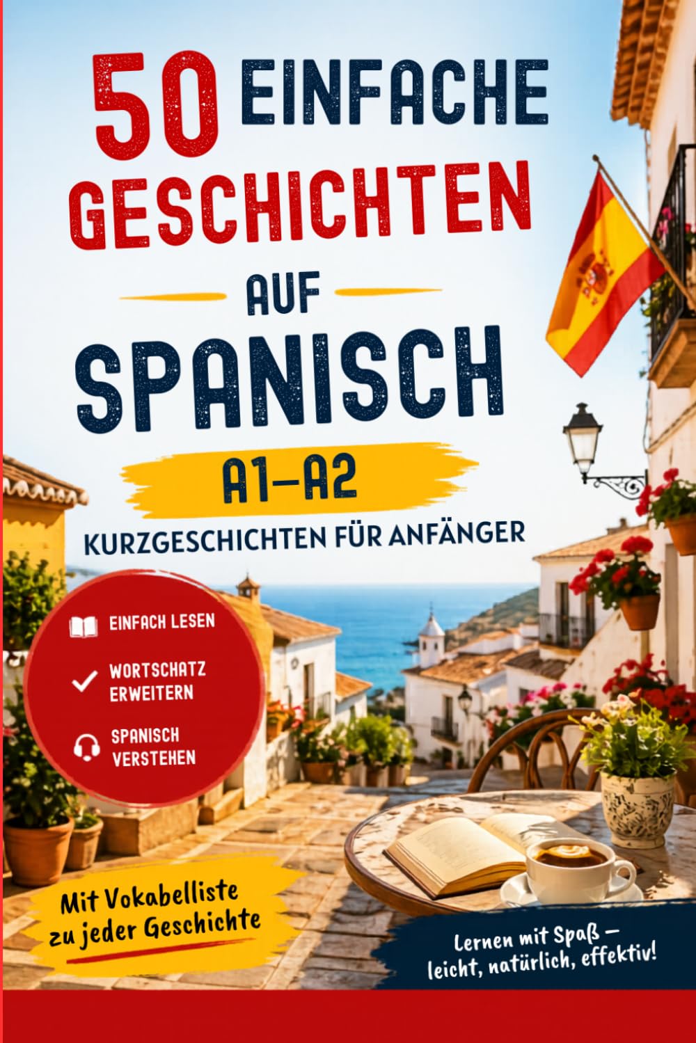 Spanisch lernen mit Kurzgeschichten – 50 einfache Geschichten aus Spanien (A1–A2): Zweisprachige Geschichten mit Übersetzung, Grundwortschatz und einfachem Spanisch (A1–A2)