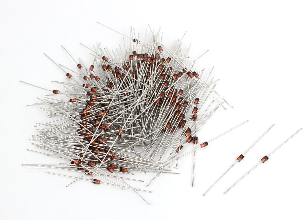 250pcs axia-l Diodes Lead Zener Diodes Voltage Regulator 1N4731 Schottky Diodes 1W 4.3V