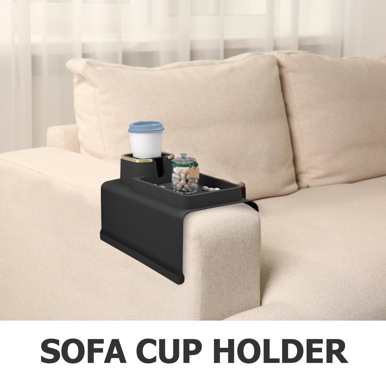 Soporte Compatible de Silicona Taza Sofá para de con Antideslizante y Antivuelco para Colocar Mando Móvil Reposabrazos Aperitivos