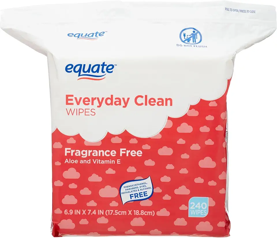 Equate - Everyday Clean - Baby Wipe Refill - Fragrance Free - 240 Count