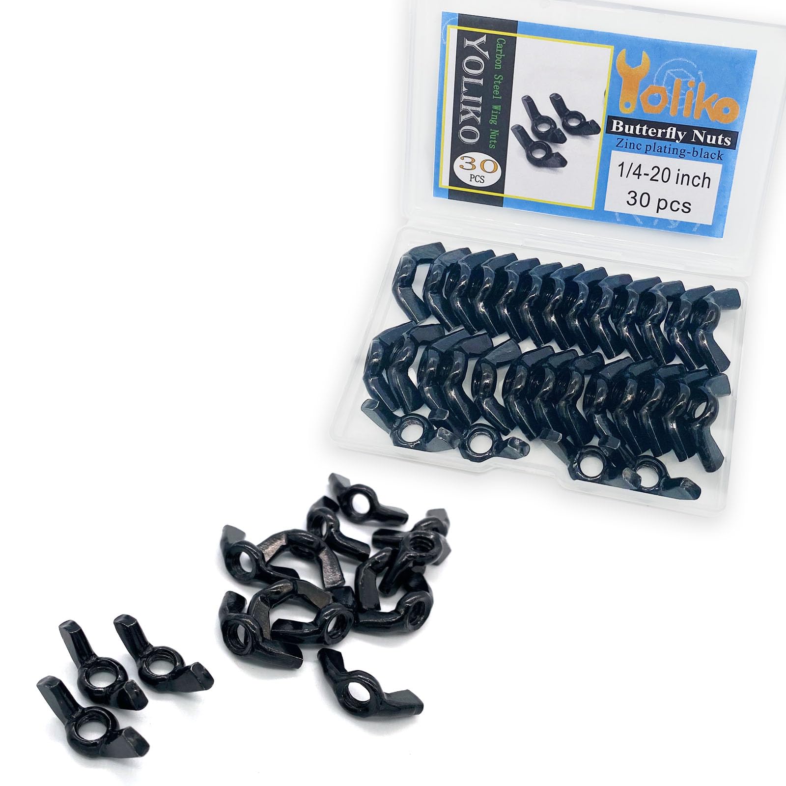 ののたん Amazon.com: Yoliko 30 PCS 1/4-20 Inch Wingnuts, Quality