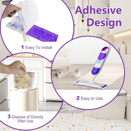 Miniatura 3 de 30 unidades desechables para repuestos Swiffer Power mop, almohadillas para mopa eléctrica Swiffer Power Mop, compatibles con mopa Swiffer Power y