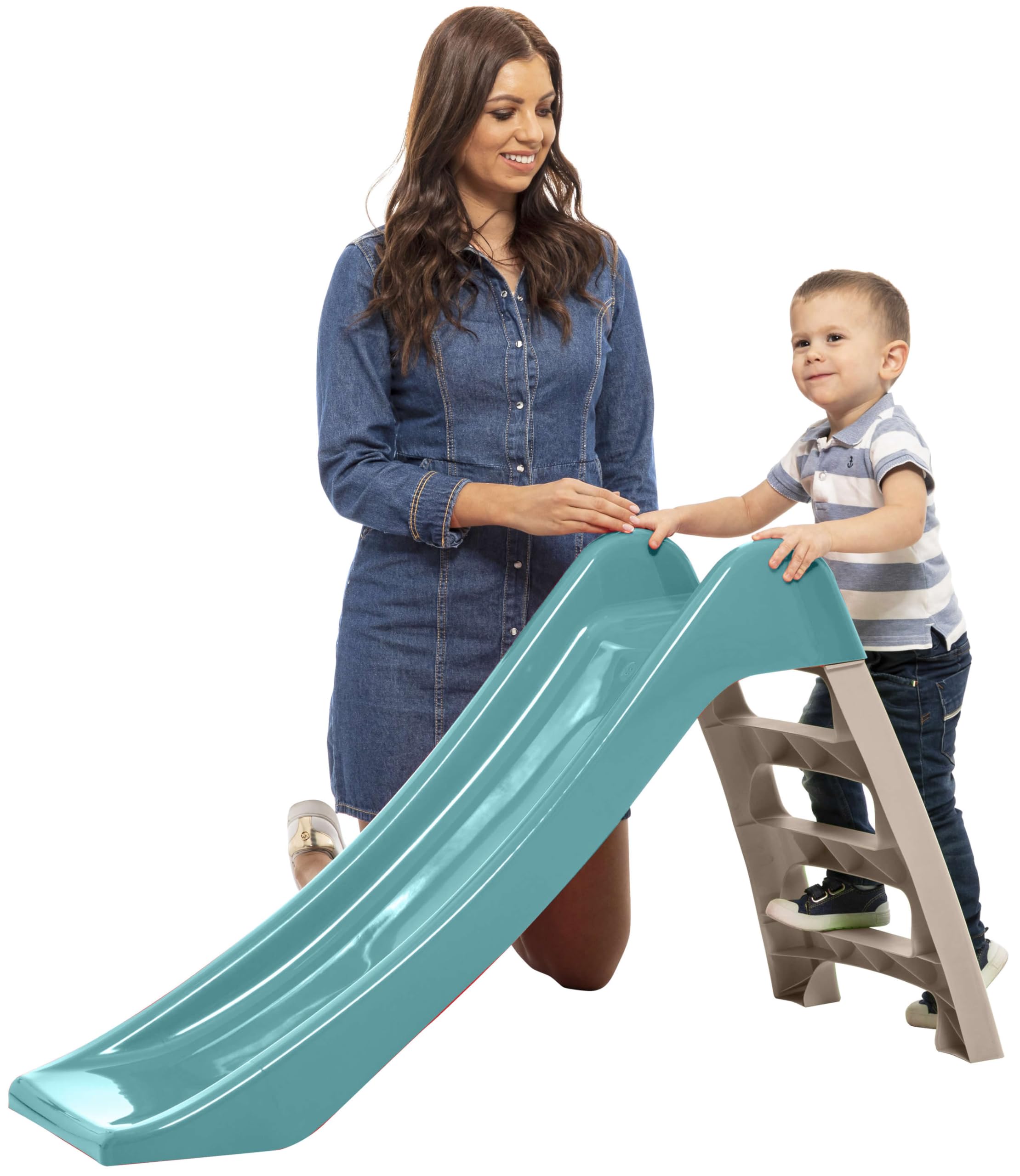 Baby Rutsche 428 Kunststoffrutsche für Kleinkinder Gartenrutsche Aqua