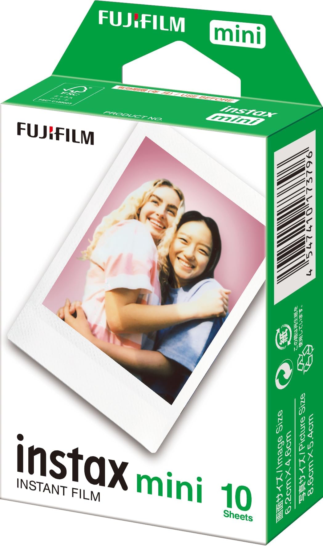 Instax Mini Single Pack 10 Sheets Instant Film for Fuji Instant Cameras