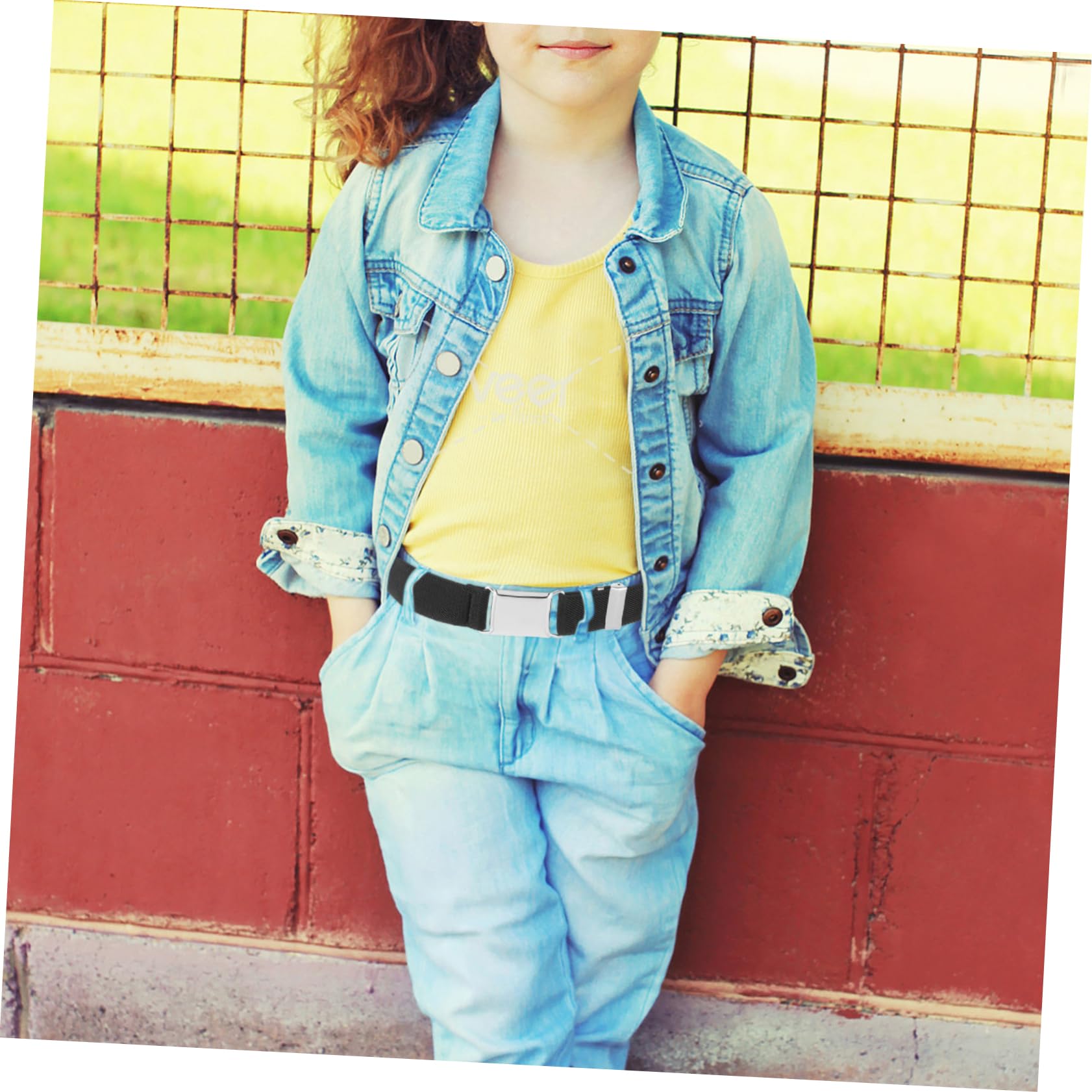 VALICLUD Boys and Girls Elastic Belts 2pcs Dress Belts for Boys Girls Elastic Waist