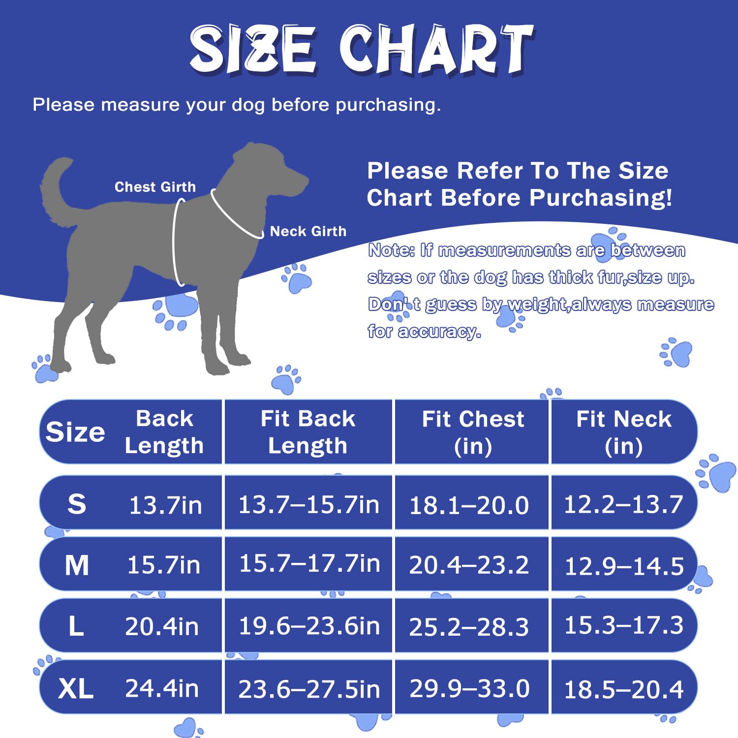 Guiding Star Manteau de Pluie pour Chien de Petite, Moyenne et Grande Taille - Imperméable avec Capuche - Veste de Pluie avec Bande réfléchissante - Bleu, Taille XL