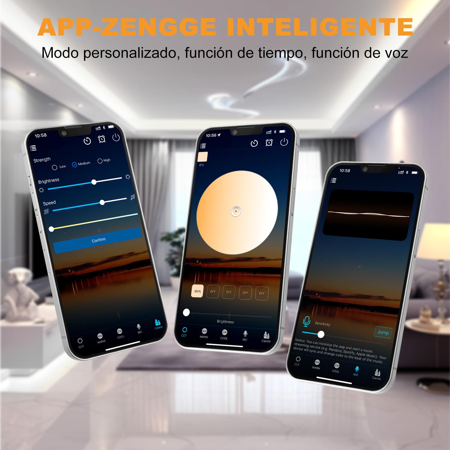 30M Tira Led Blanca, 3000K-6500K Blanco Cálido a Blanco Frío, Tira de Led App Inteligente, 24V Para Decoración Interior (3000-6500, 30m)