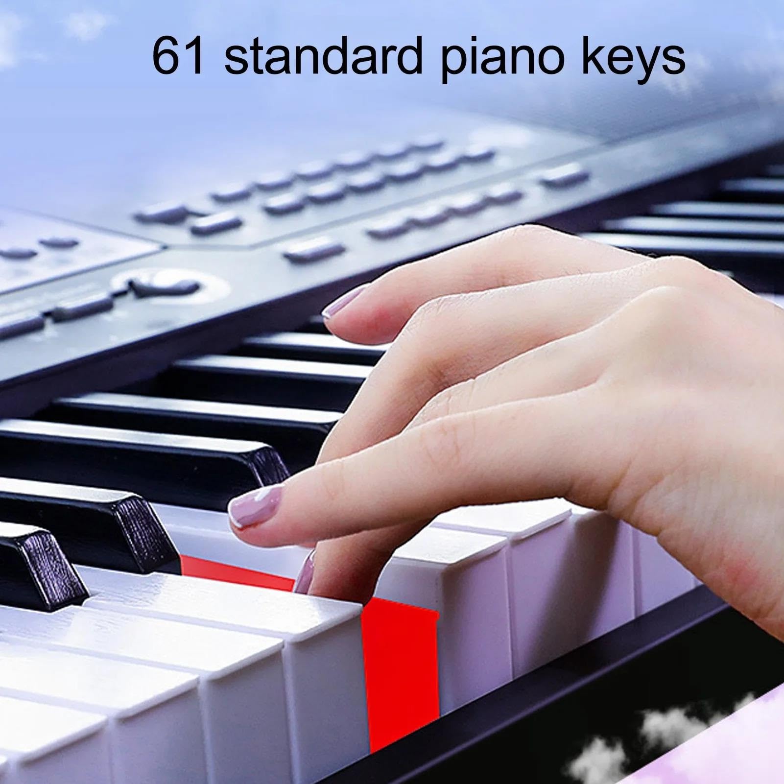 Pianino Elektroniczne Pianino Elektryczne Z 61 Klawiszami Redukcja Szumów Czysty Dźwięk Profesjonalny Instrument