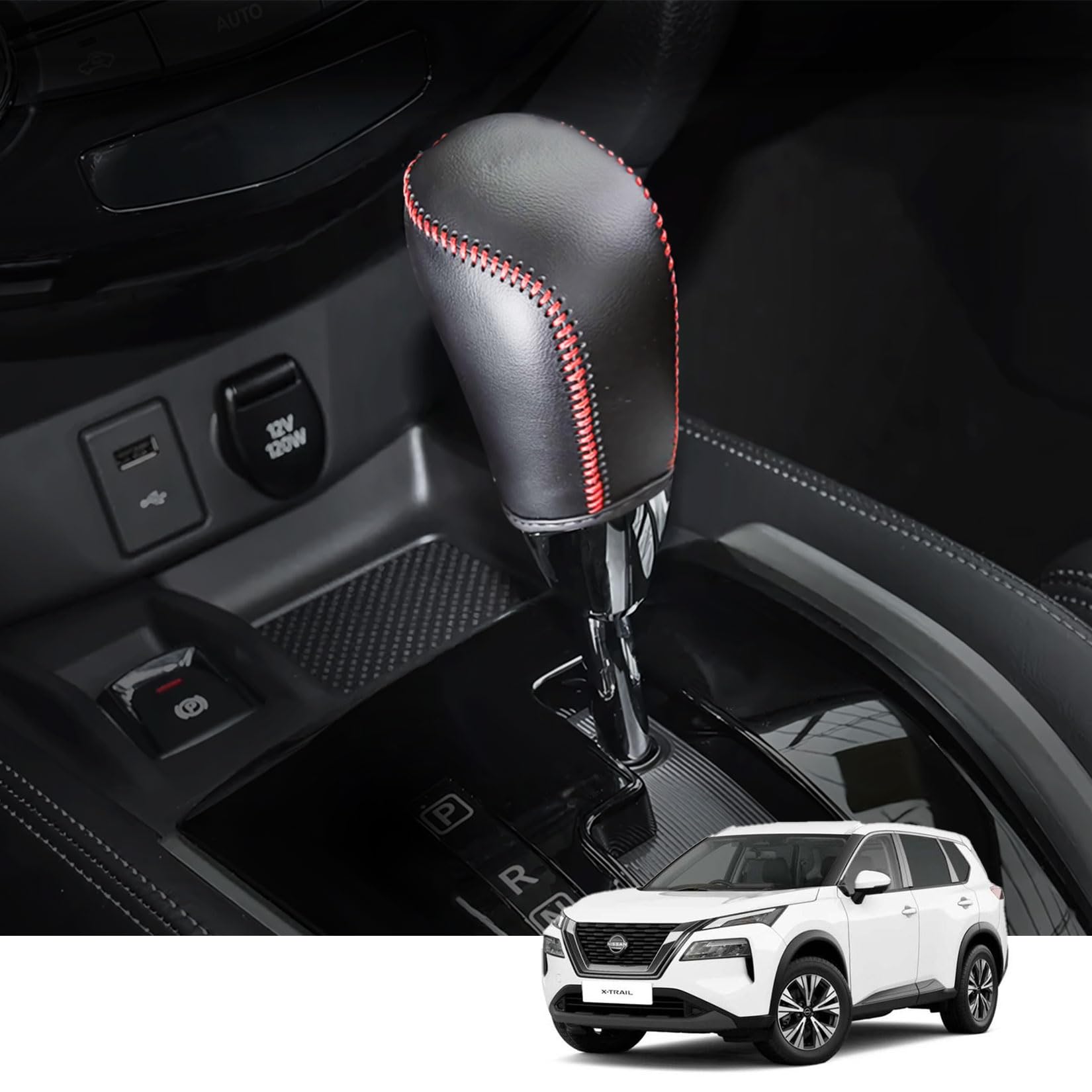 Amazon.co.jp: 日産 エクストレイル T32系 専用 ギアシフトノブ カバー