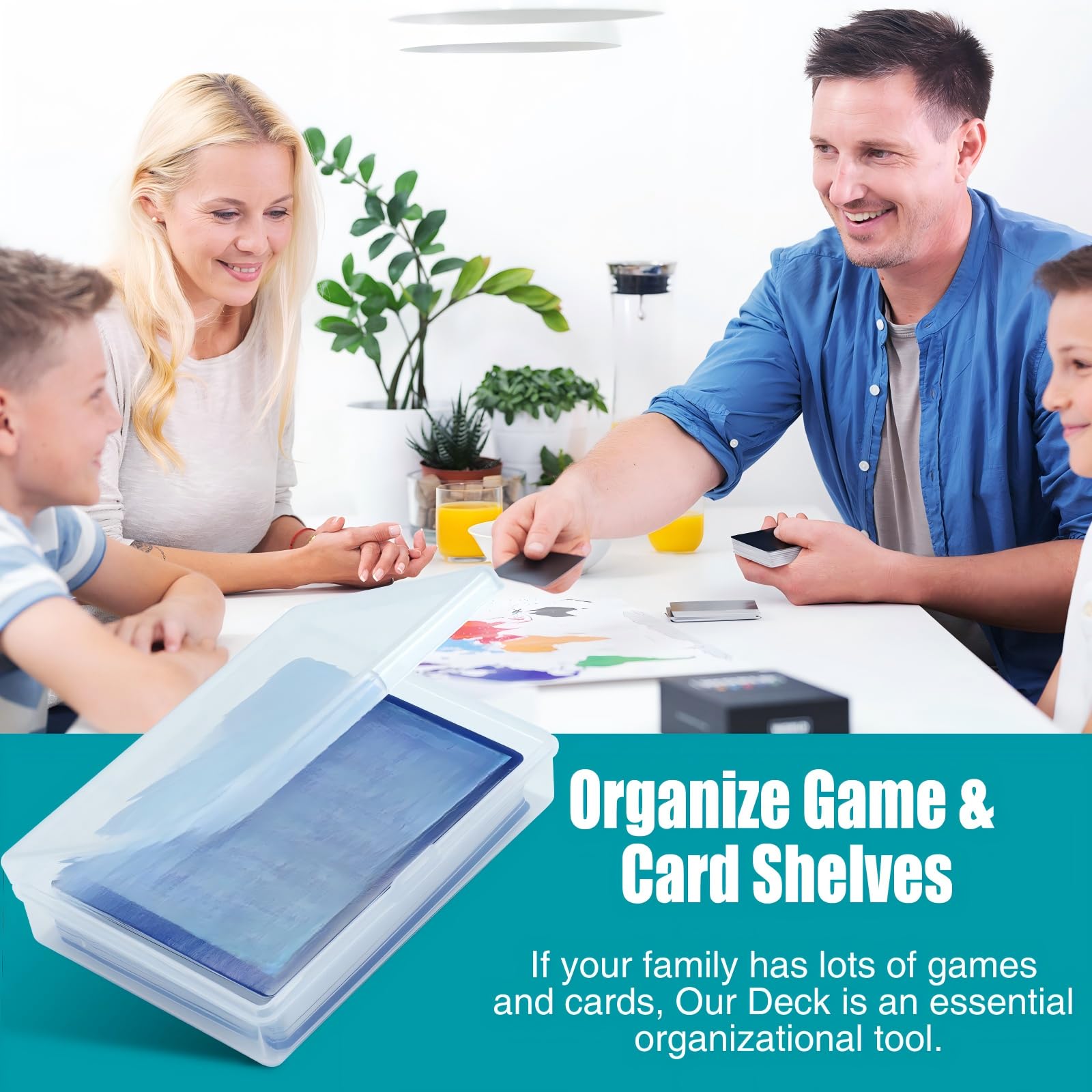 Queekay 10 Stücke Spielkarten Box Sammel Kartenhülle Karten Aufbewahrung Organisator 3,8 x 2,7 x 0,8 Zoll Durchsichtige Kartenhülle Leere Plastik Aufbewahrungsbox für Spielkarten (15 Stücke)