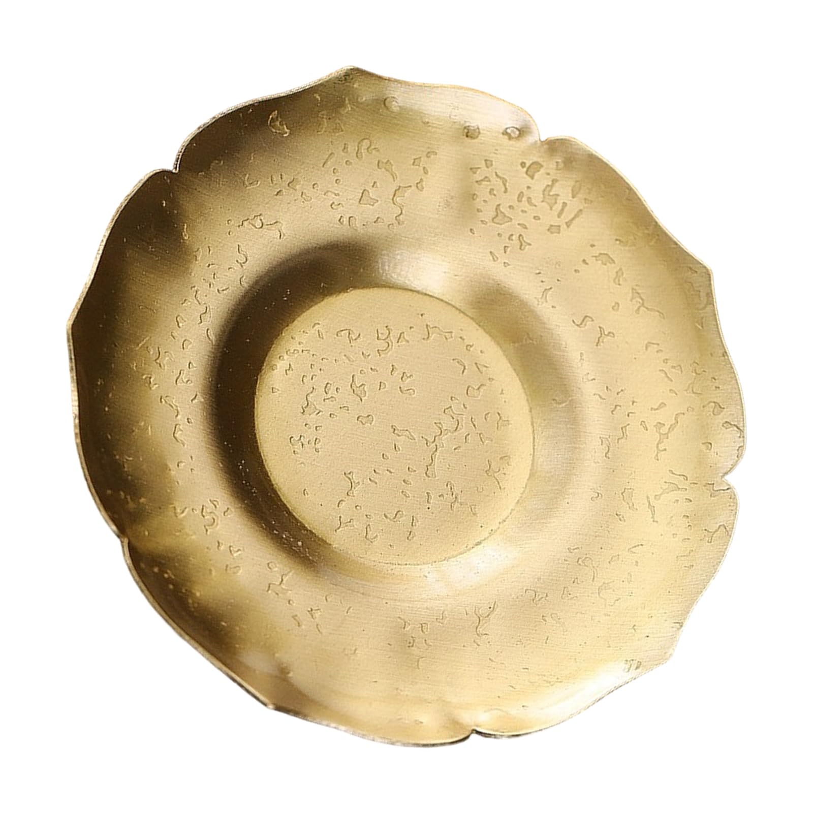 Coasters Heat Insulation Pad Cup Pad Brass Texture Suitable for Teas Enthusiasts Present Home and Use Brass Hammered Coasters
