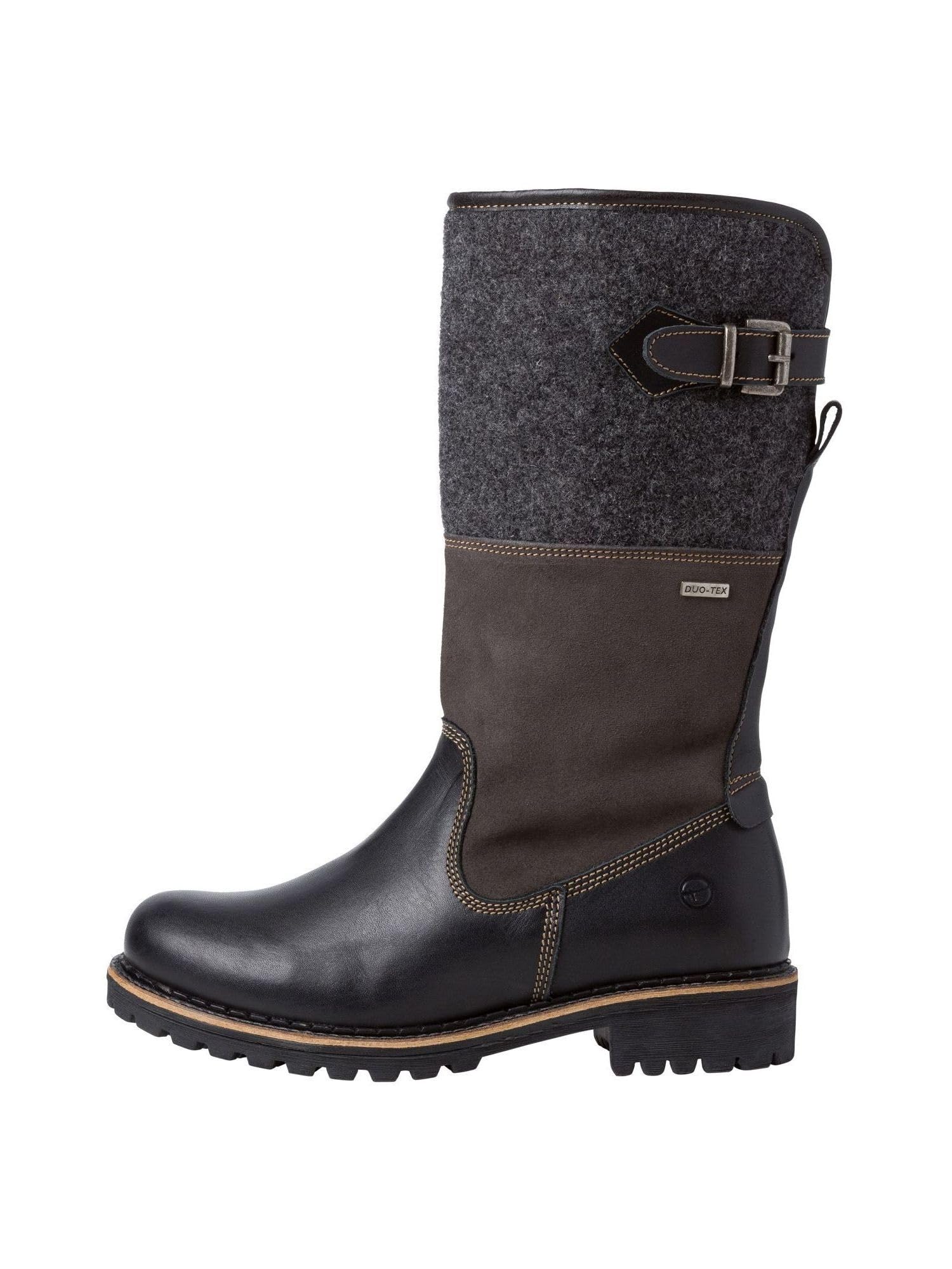 Tamaris Stiefel Materialmix Leder/Textil normal