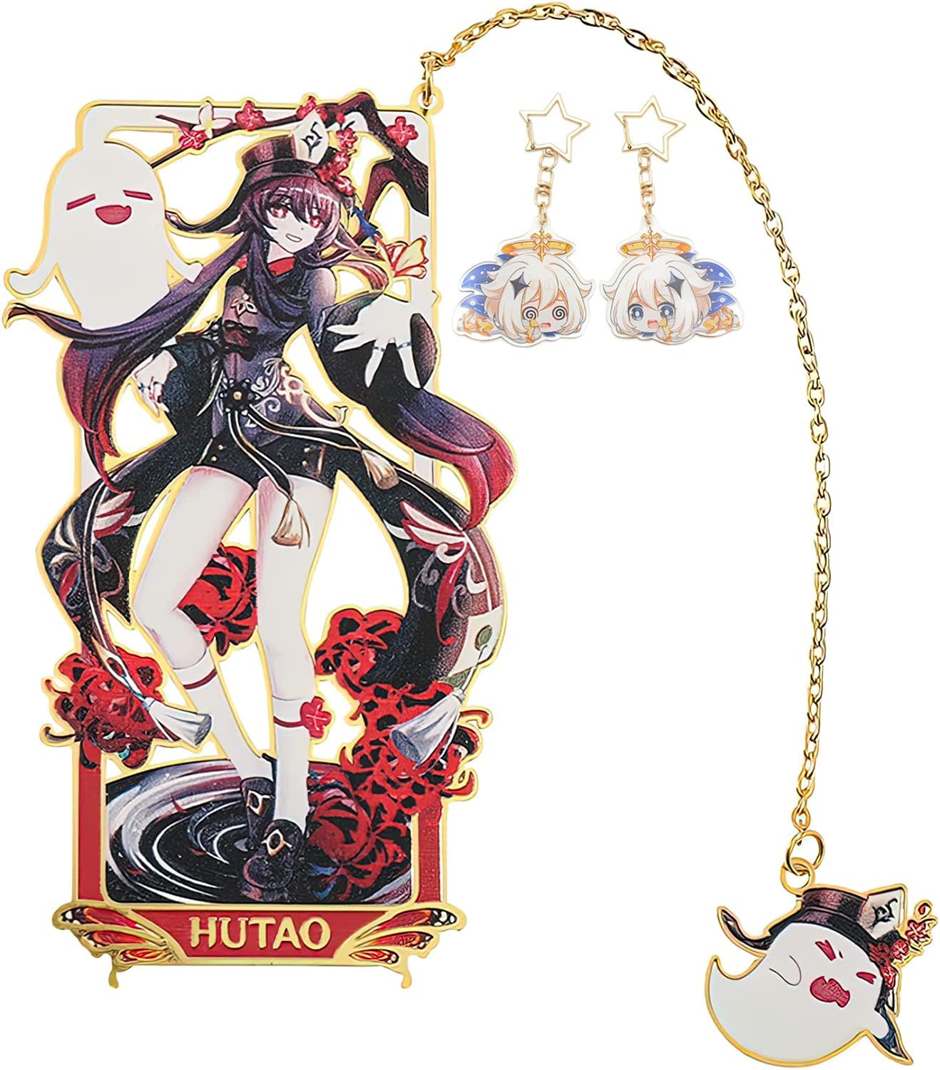 Amazon.co.jp: 原神 しおり 胡桃 フータオ Hu Tao 黄銅製 栞 GENSIN