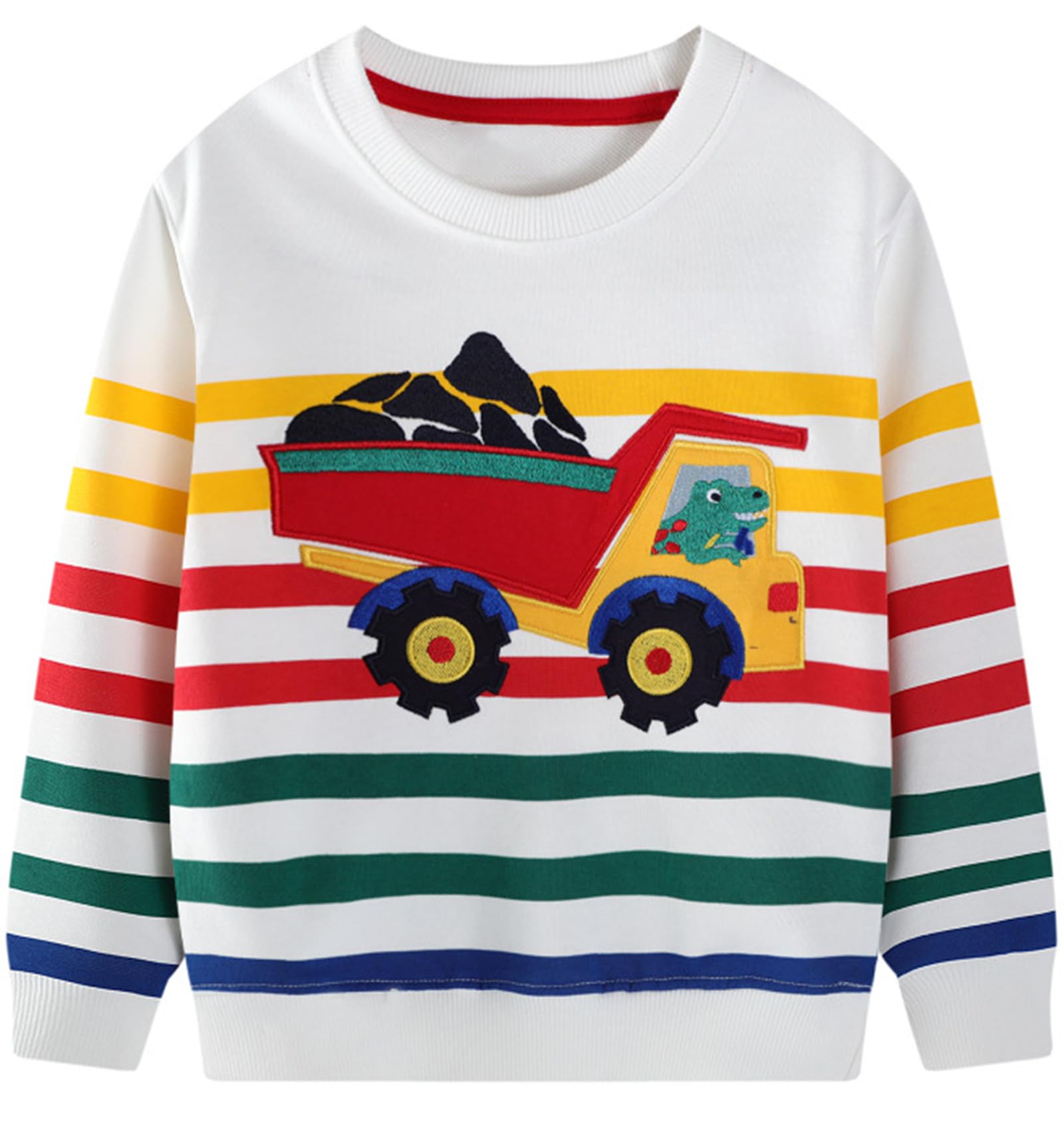 Hongshilian Unisex Kids Cute Cartoon Cotton Sweater Shirt