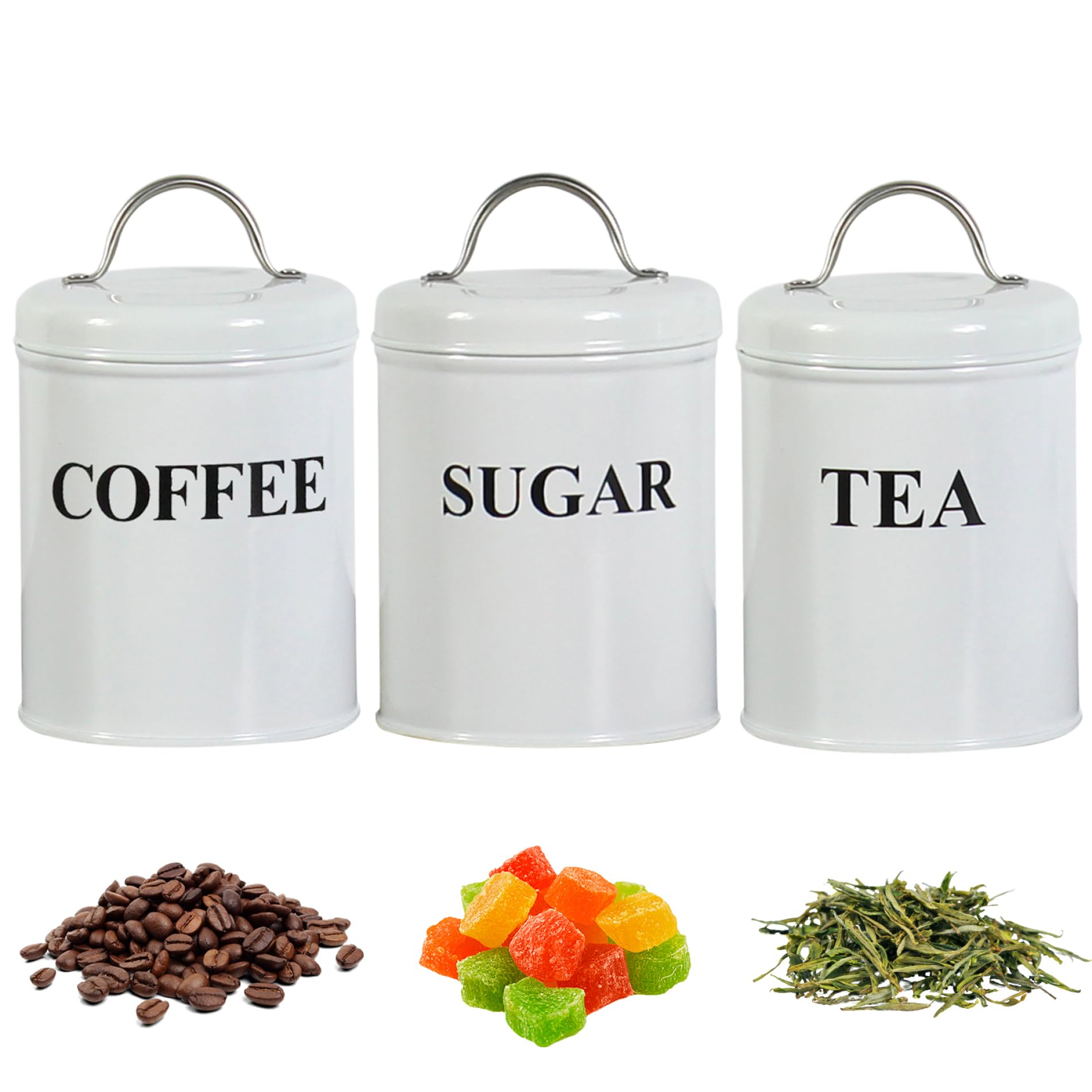 Ensemble de récipients à café thé et sucre idéal pour un cadeau de crémaillère