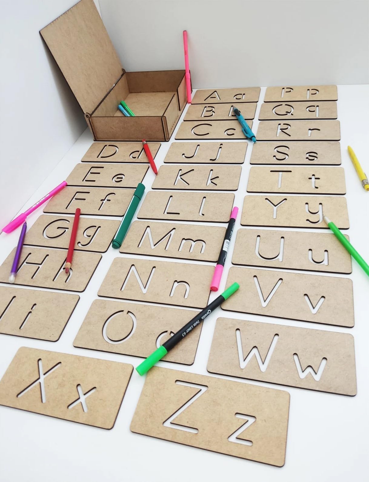 Puzzle Berry Educational Stencils Alphabets A to Z, Montessori Stencils Set, Wooden Educational Toys for Kids 3 to 8 Years Old Boys & Girls, Skill Development & Learning Toy (B0D7C74DSM) Amazon Price History, Amazon Price Tracker