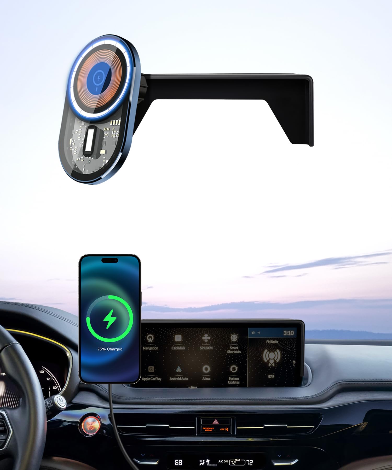 MICHAL(DYNAMIC S.A.) hourra コンパクトE Amazon.com: Masergogo Wireless Charging car Phone Holder for Acura