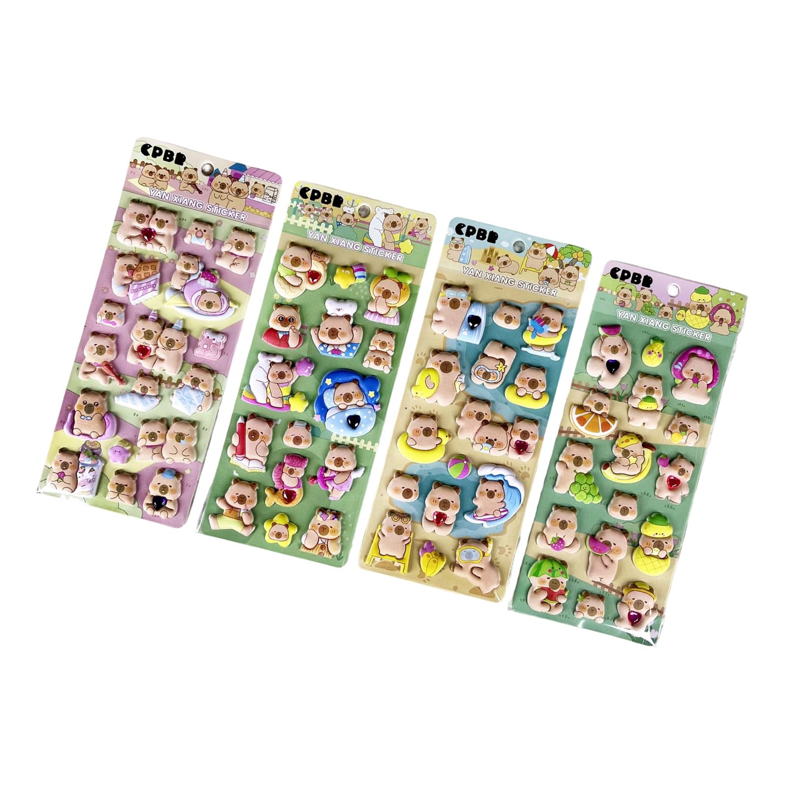 Puffier Sticker Adorable Decorative Stickers Scrapbooking Journal Notebook Phone Case Sticker for Scrapbooks for Scrapbooking