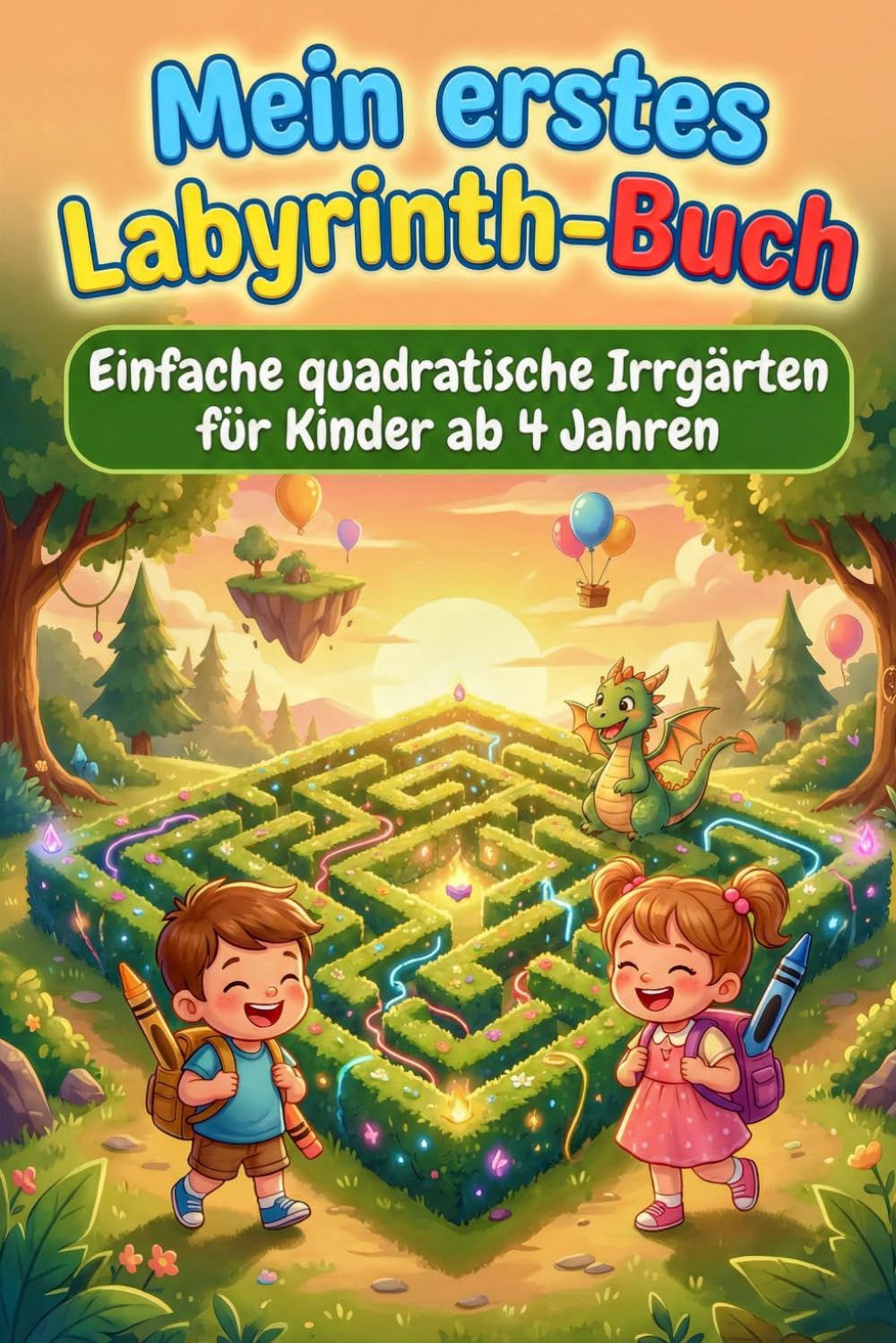 Mein erstes Labyrinth-Buch: Einfache quadratische Irrgärten für Kinder ab 4 Jahren: 1 (Die Quadrat-Labyrinth Kollektion)