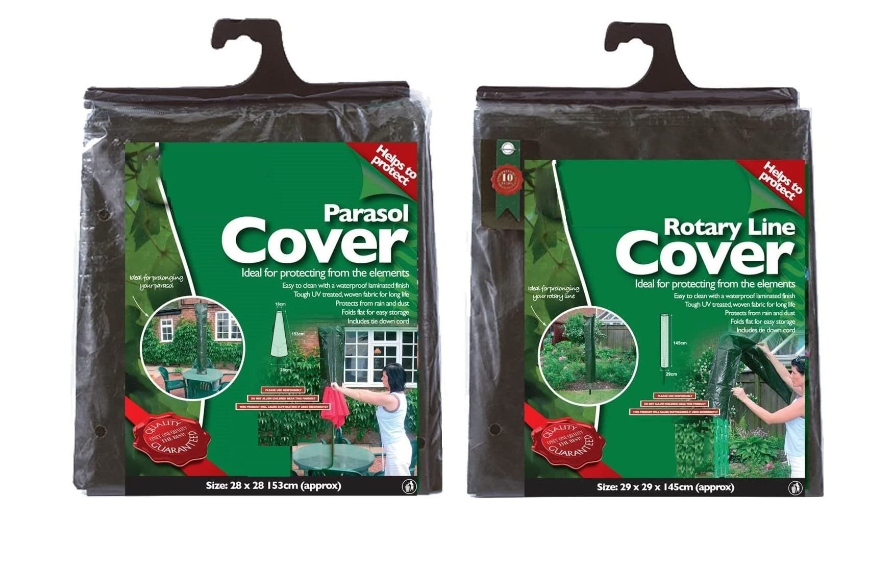 Simply Products Waterproof Umbrella Parasol Cover, Rotary Line Cover Outdoor Garden Patio Shield (Parasol and Rotary Covers)