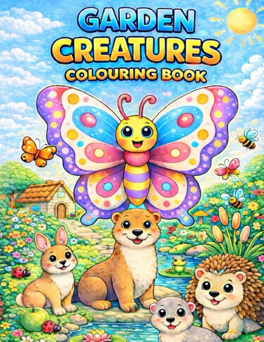 Garden Creatures Colouring Book