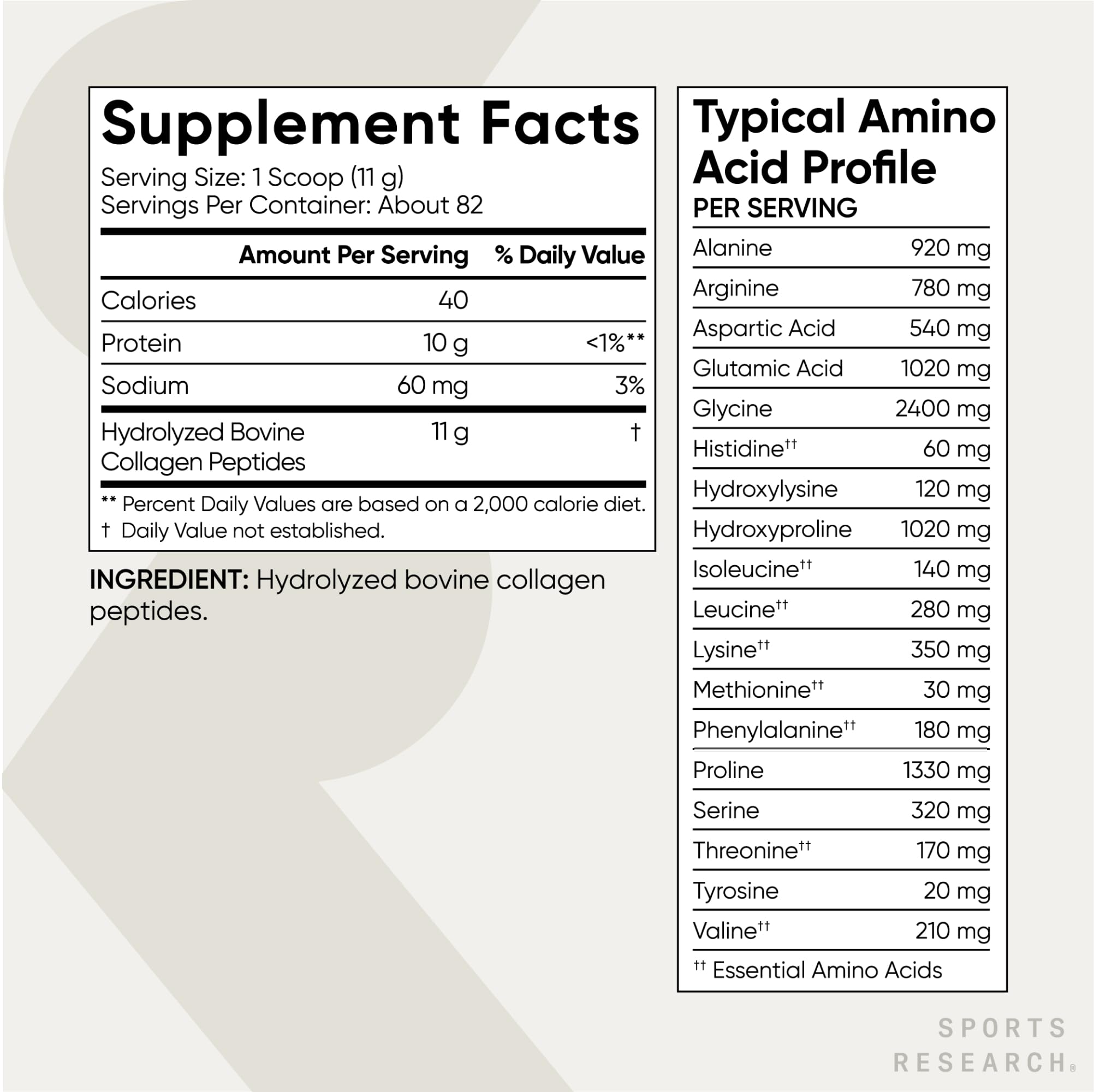 Sports Research® Collagen Peptides Protein Powder, 2lb (Unflavored) — Amazon image 5