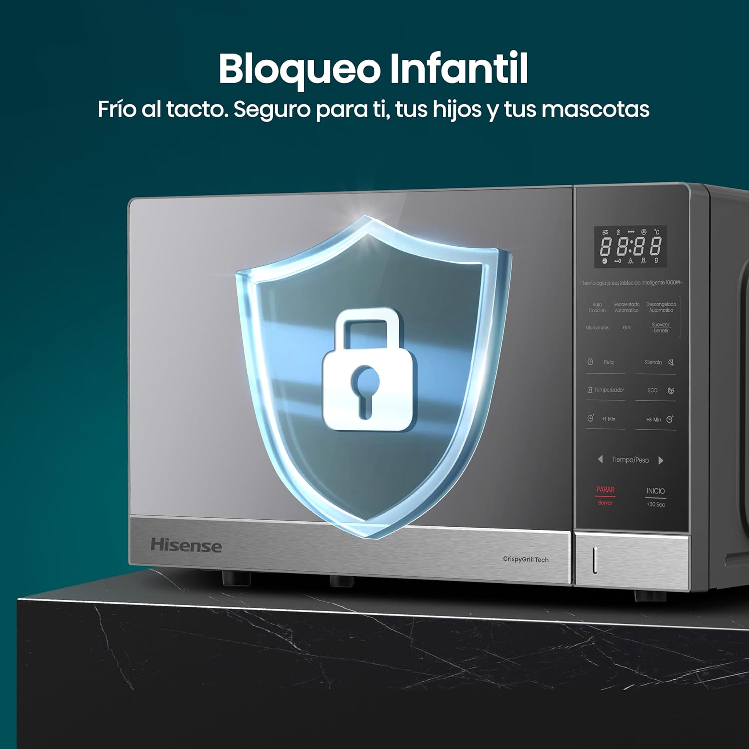 Hisense HMMG3010SMG Microwave Oven defrost function