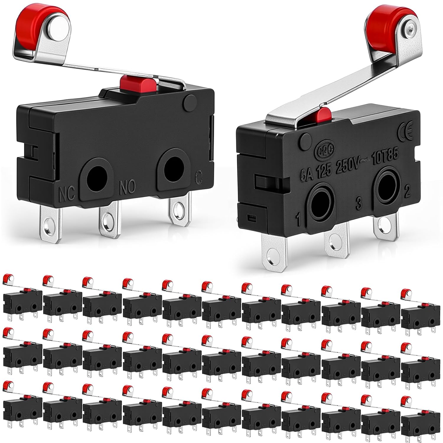 30 Pcs Micro Limit Switch Kw12-3 Ac 250v 5a Spdt 1no 1nc Micro Switch