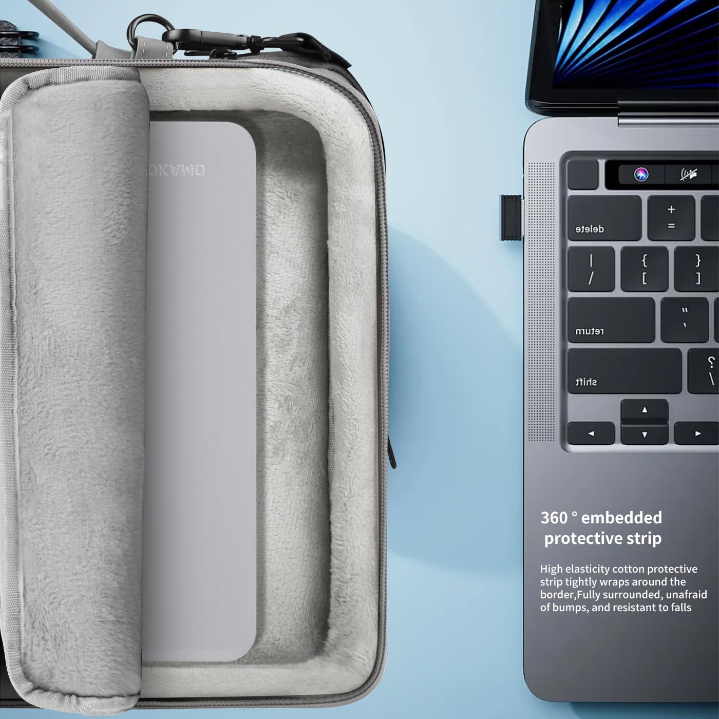 MOCA Laptop Shoulder Bag With Handle for 13 13.3 14 Inch Case Compatible with MacBook Pro 14,MacBook Air/pro 13-13.3 Inch and Most Popular 13-14 Notebooks,Spill-Resistant Briefcase (Grey, 13-14.2) 14 719 sPd60fL. SL1400