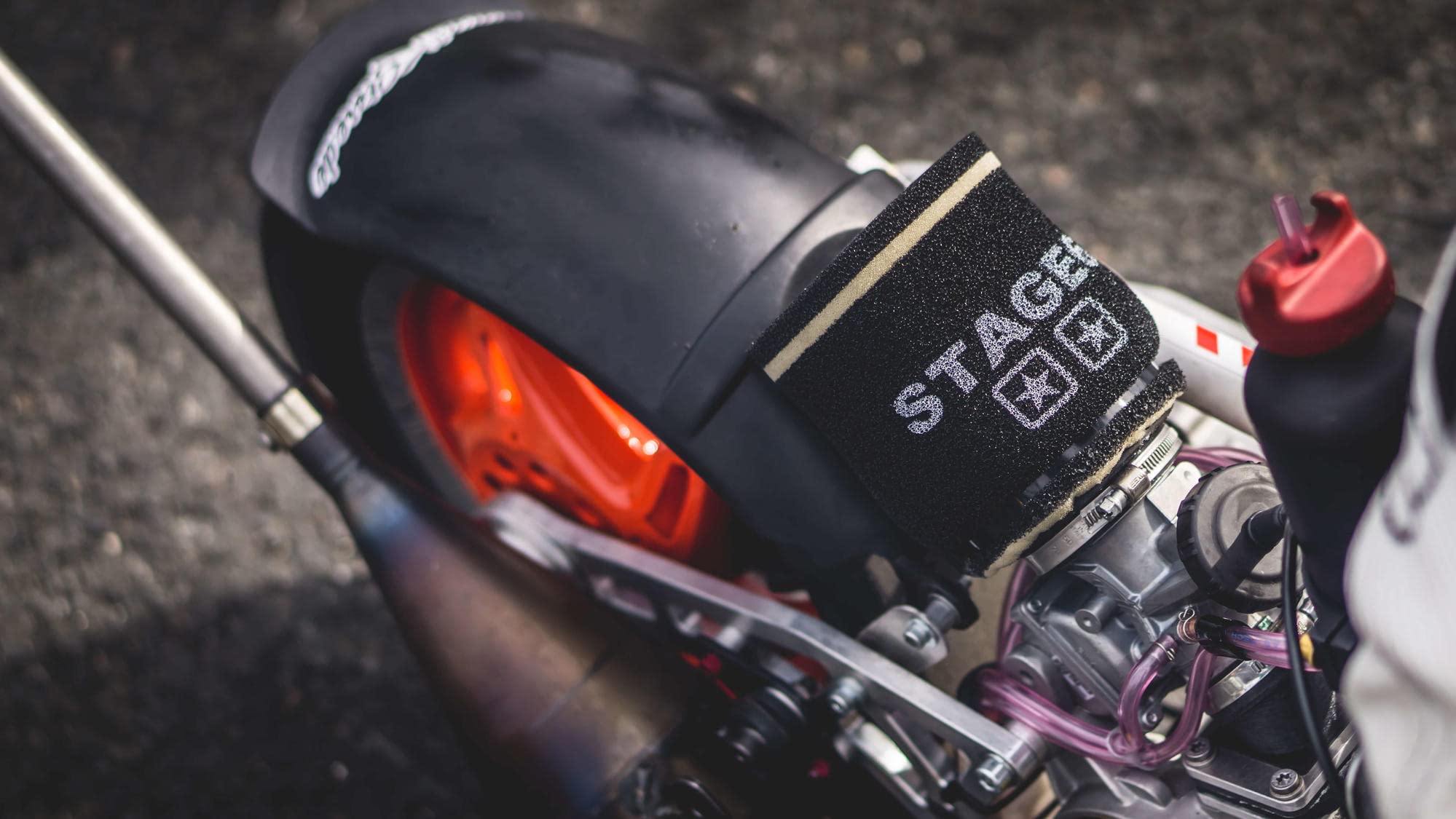 Filtro aria racing Stage6 doppio strato GROSS AirBox nero 70 mm connettore