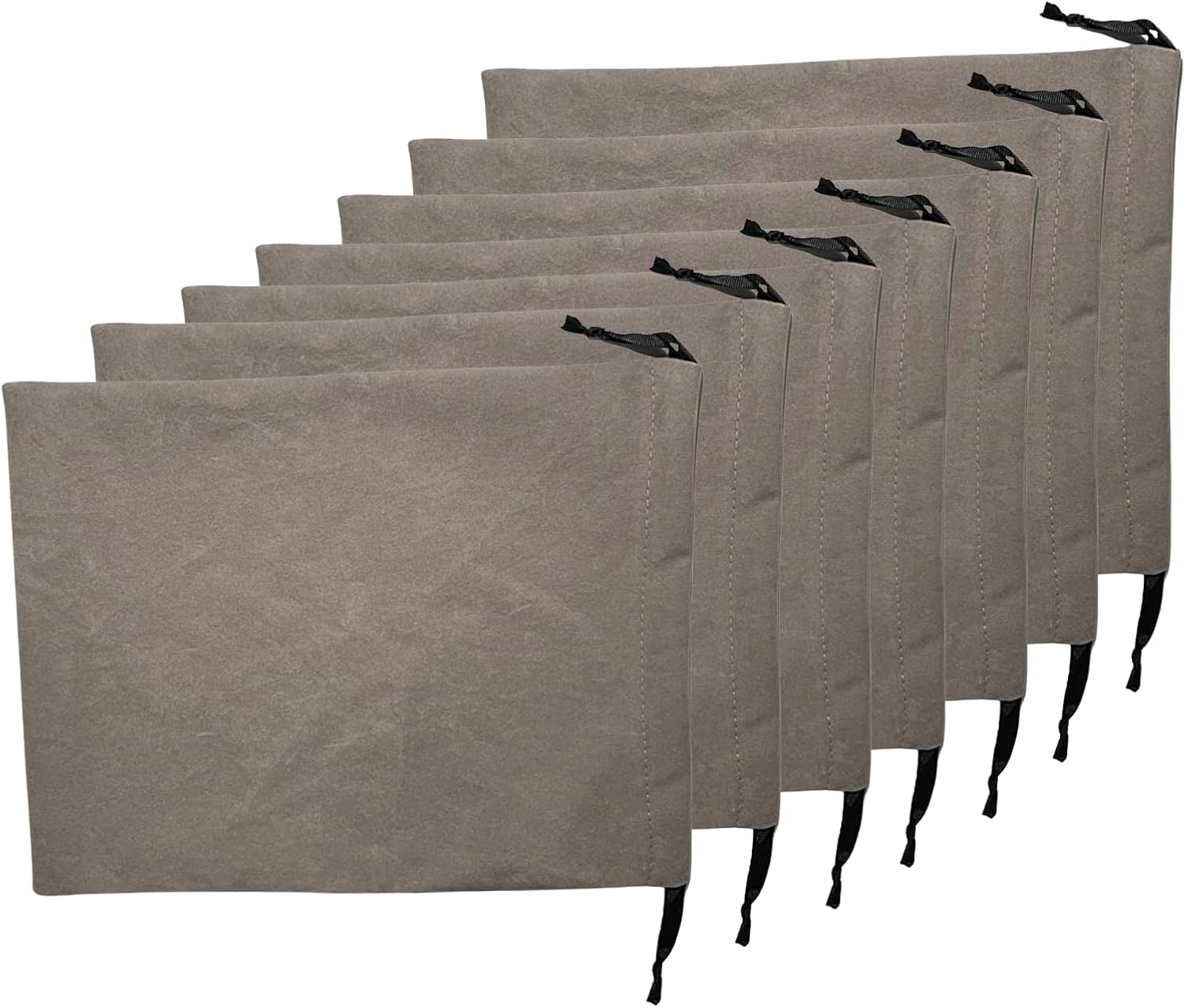 Silver Storage Bags 7Pcs 13"x10", Velvet Fabric Blue Anti