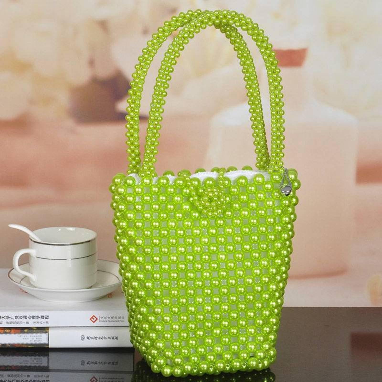 Amazon | KAYNO ハンドメイドビーズ織パールライク素材バッグ DIY 