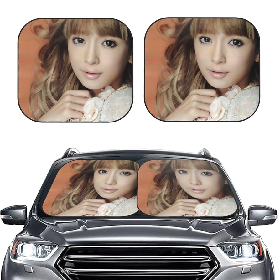 Amazon | 浜崎あゆみ (2) 車用サンシェード サンバイザー 日よけ