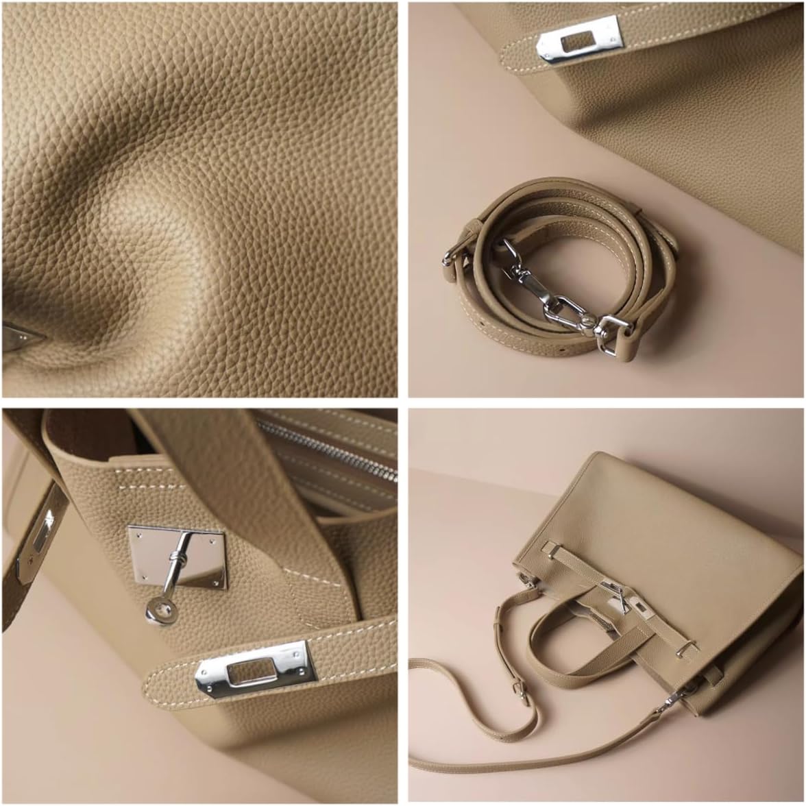 Leather Totes Handbag Shoulder Bag Sling Hobo Commuter Crossbody Bag Large Capacity Locker Versatile Casual Luxury