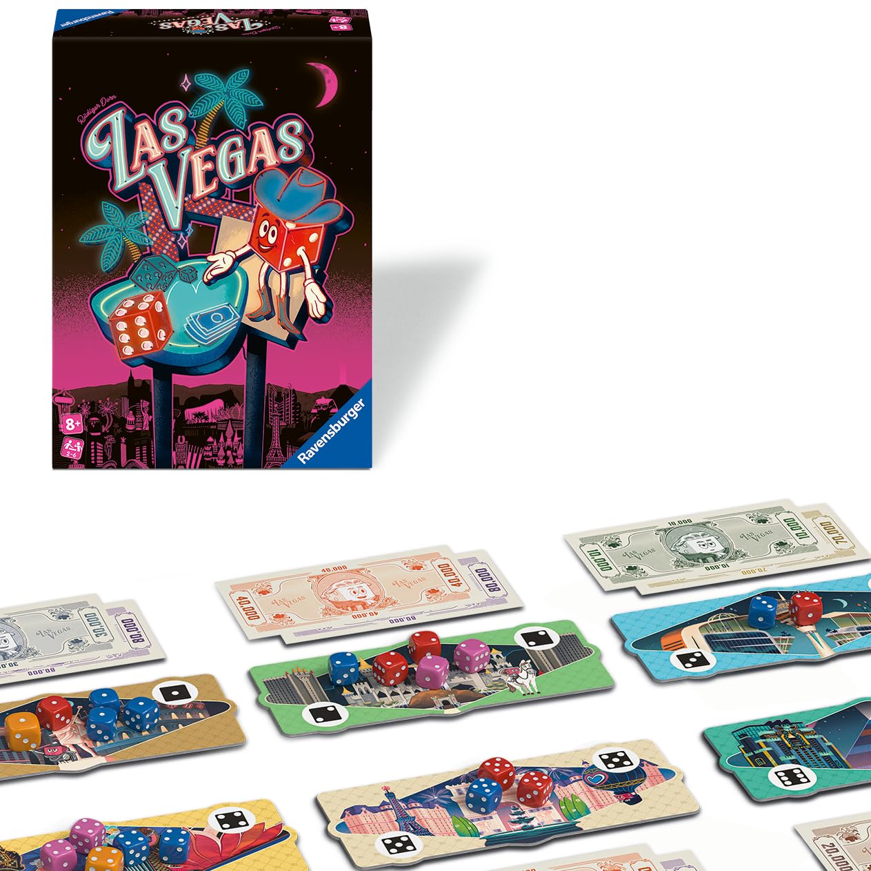 Ravensburger 24903 - Las Vegas - Würfelspiel für 2-5 Spieler ab 8 Jahren