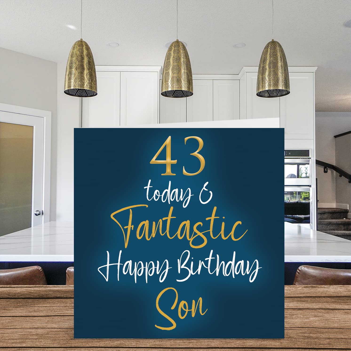 Fantastiques Cartes D'anniversaire 43 Ans Pour Fils – 43 Aujourd'hui Et Fantastique – Carte D'anniversaire Pour Fils De La Part De Maman Ou De Papa, Cartes De Vœux 145 Mm