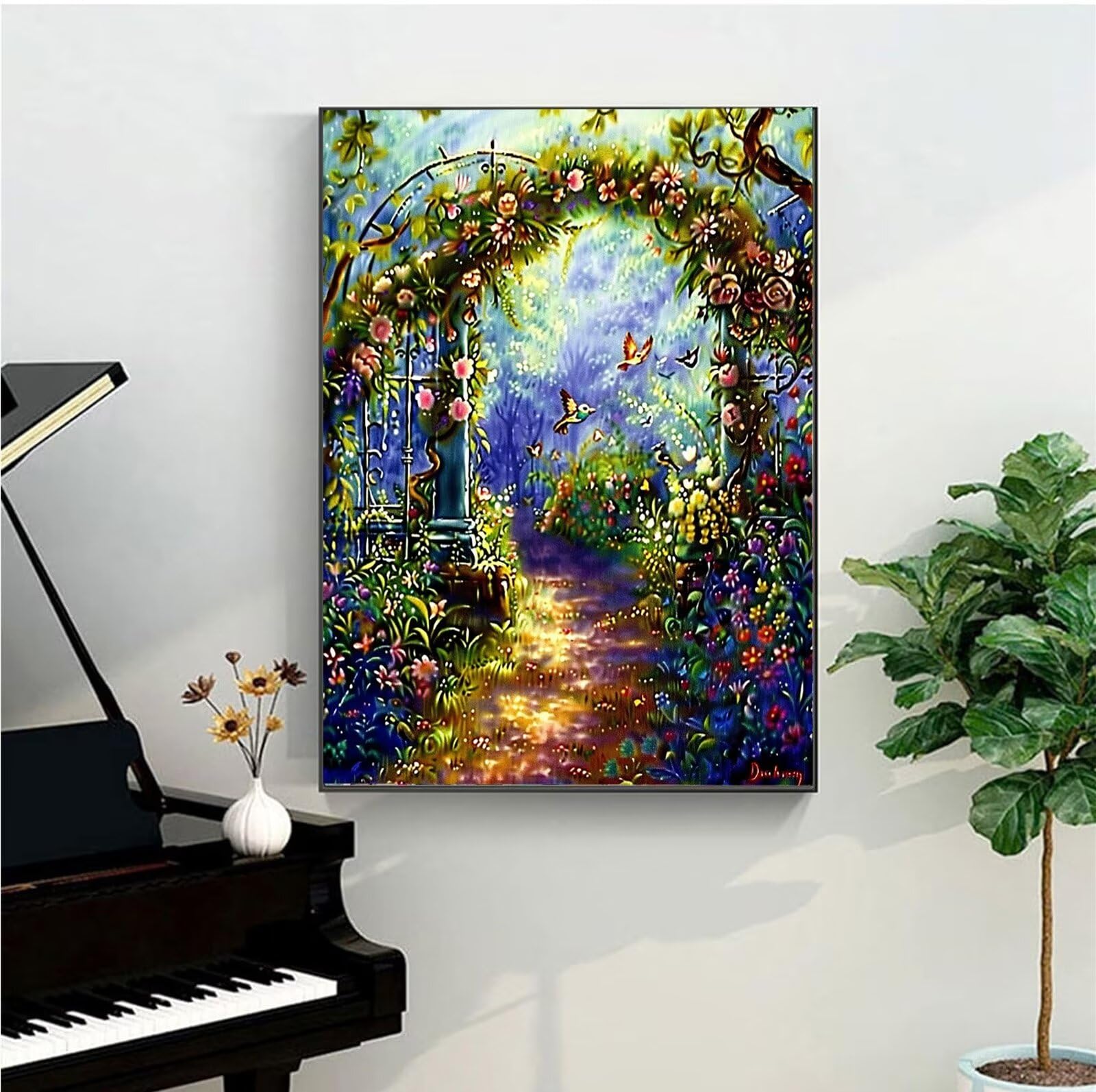 Peepezo Dipingere Con I Numeri Per Adulti – Kit Completo 40x50cm, Tela Elefante, Colori Acrilici E Pennelli, Hobby Creativo Fai Da Te (Senza Cornice) - 4