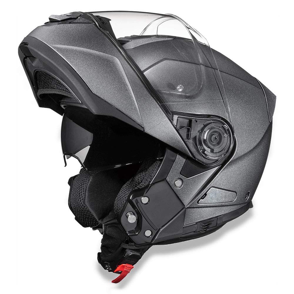 Daytona Glide Helmet - Lightweight Dirt Bike Helmet with Anti-Scratch Shield - Anti Fog - Dual Density EPS Liner - DOT Approved - Bluetooth Compatible