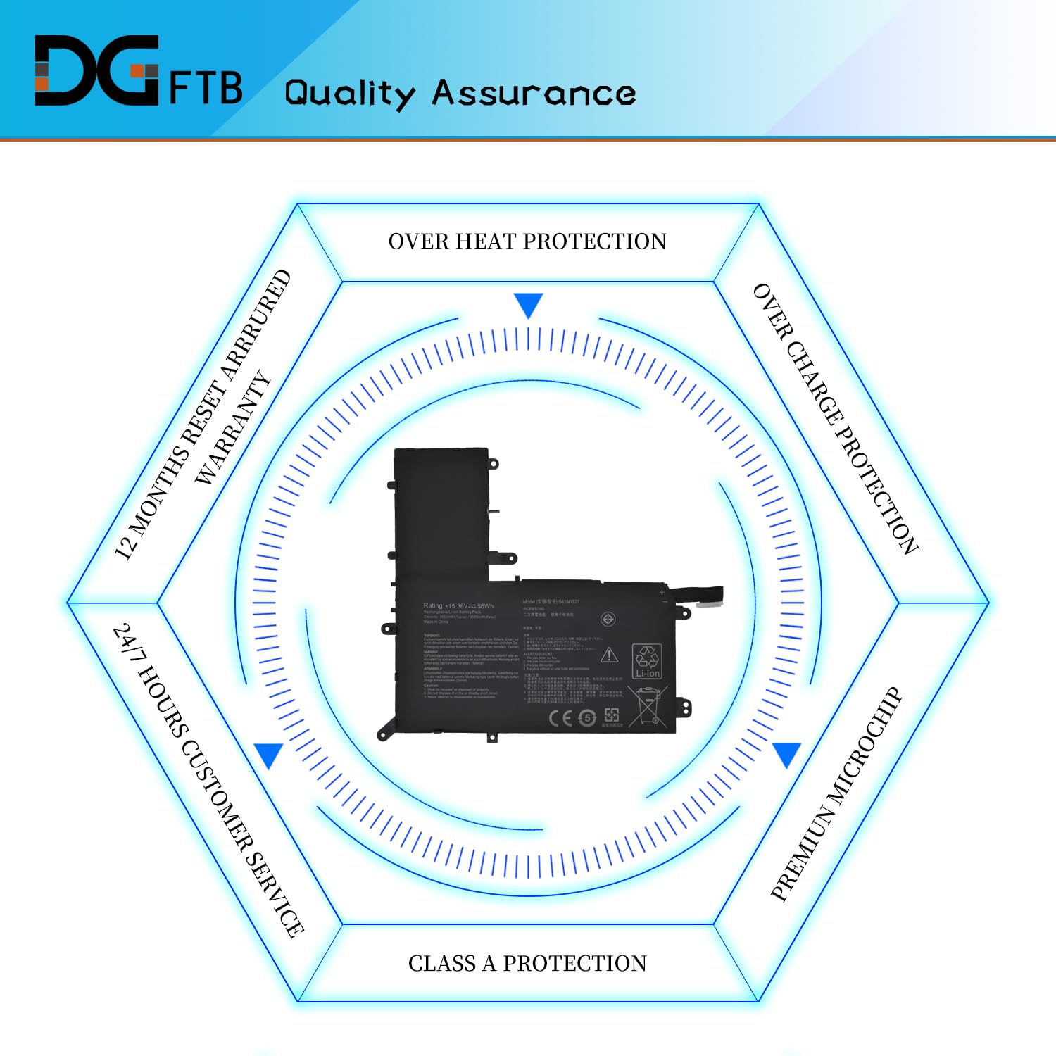 Amazon.com: DGFTB B41N1827 New Laptop Battery for Asus ZenBook