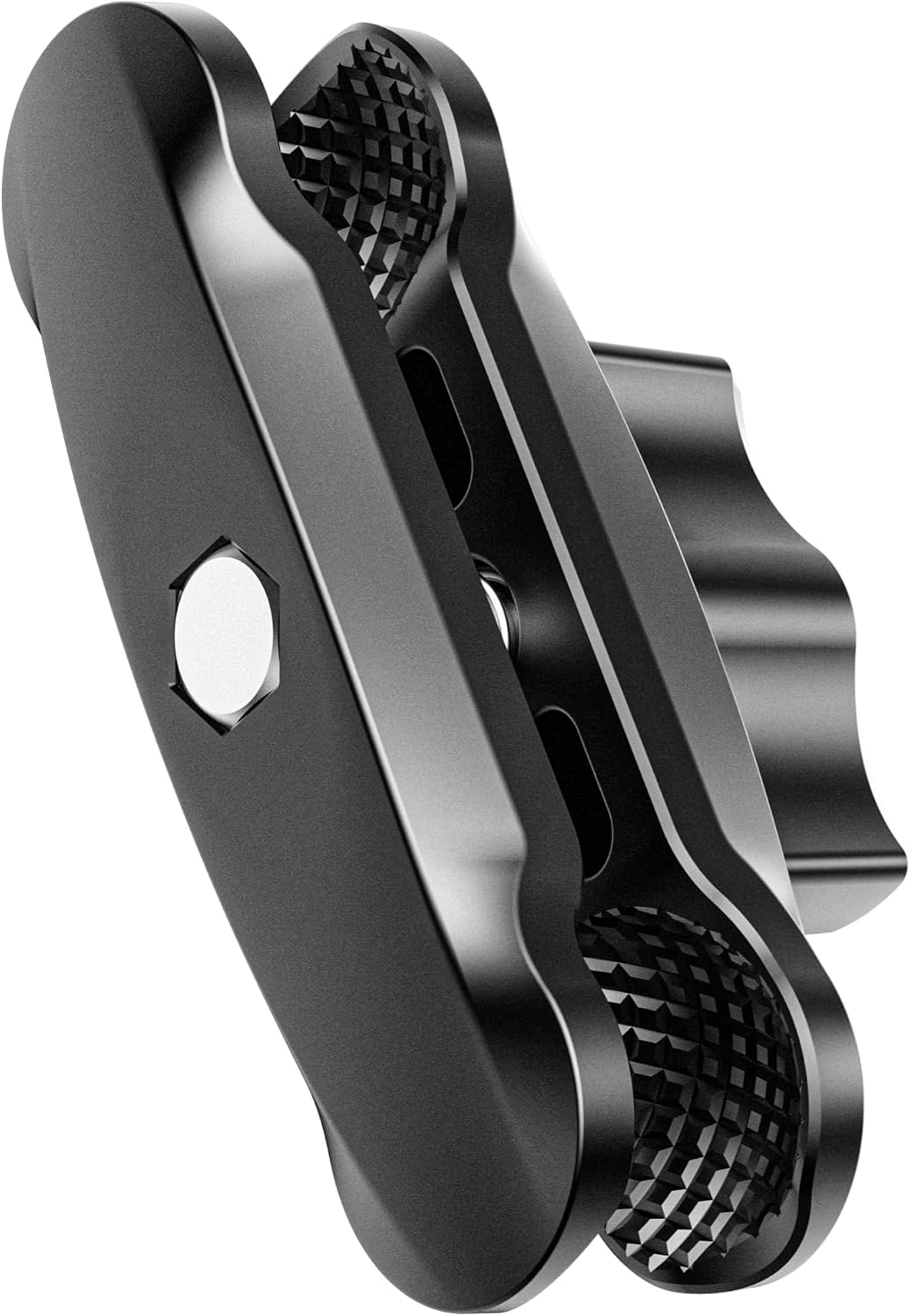 BRCOVAN Anti-Theft Double Socket Arm, Aluminum Alloy Medium Arm | Overall Length 3.5'', for RAM Mounts B Size 1'' Ball Components & Bike Motorcycle Phone Mount Holder with 1'' Ball Adapter