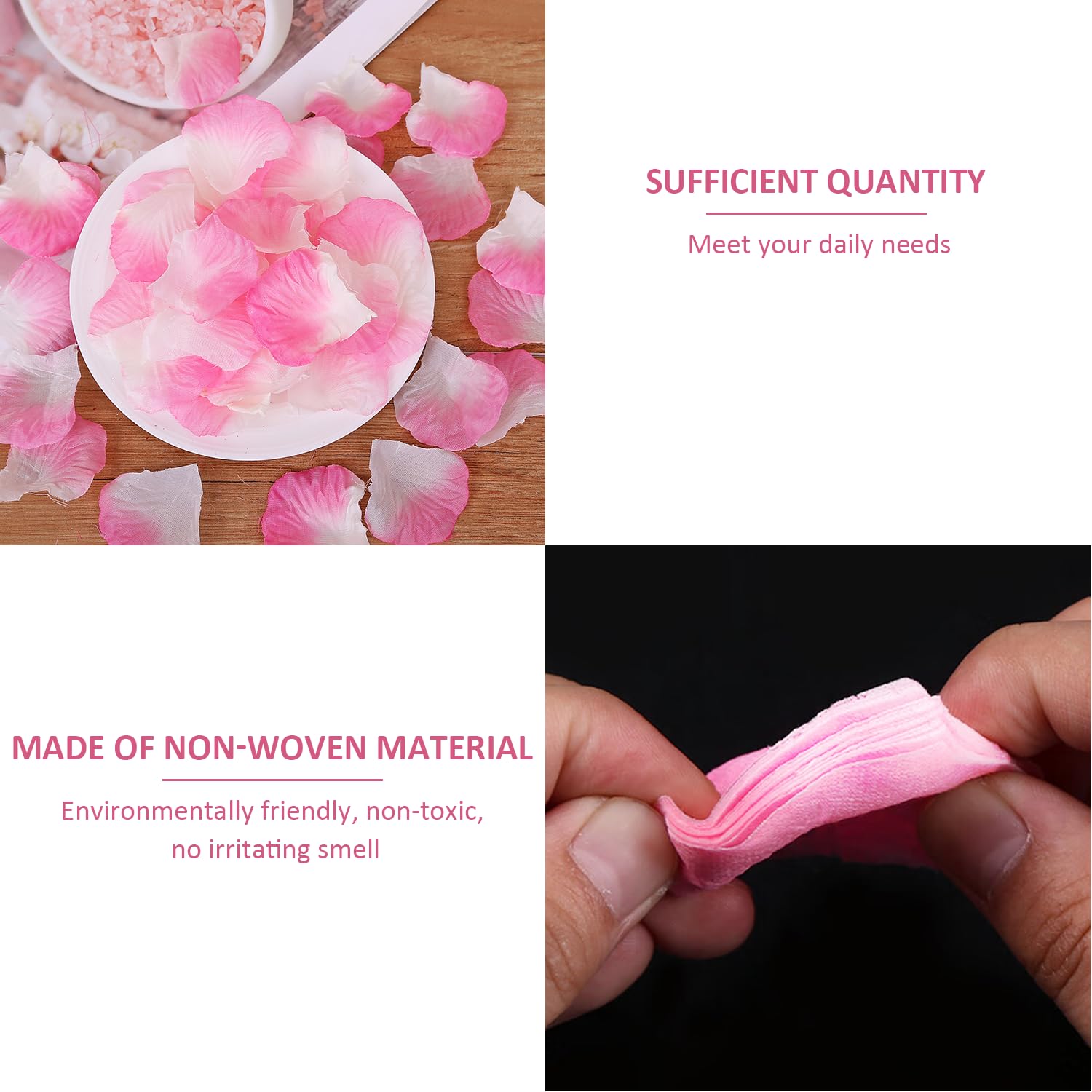 1200 Petali Di Rosa Finti Per Matrimonio - Decorazione Romantica Per Tavoli, Cerimonie | Colore Rosso