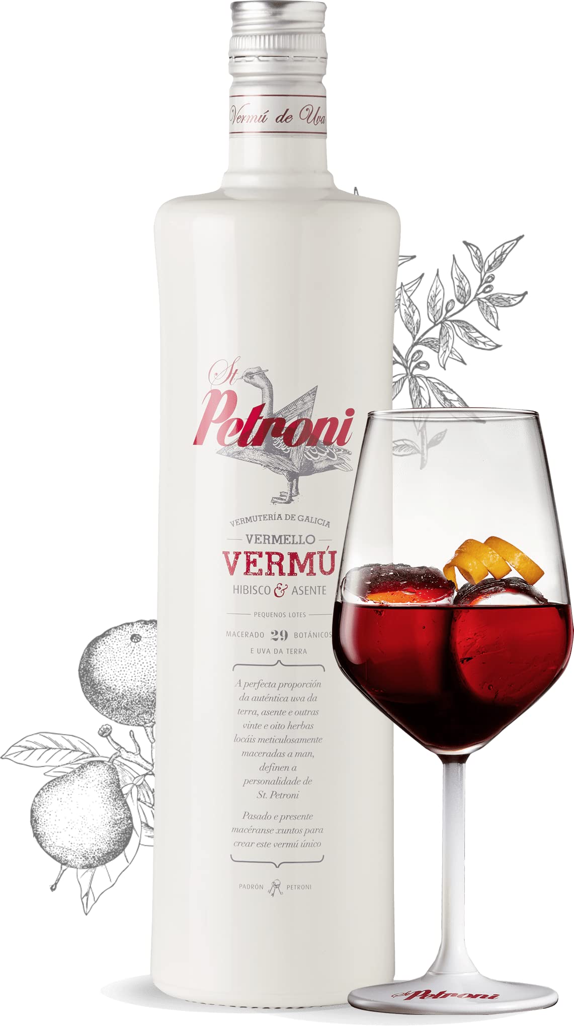 St Petroni Vermú - Envio 24h - El Mejor Vermut del Mundo - Vermouth Caja Regalo (Vermú Rojo - 6 Botellas)