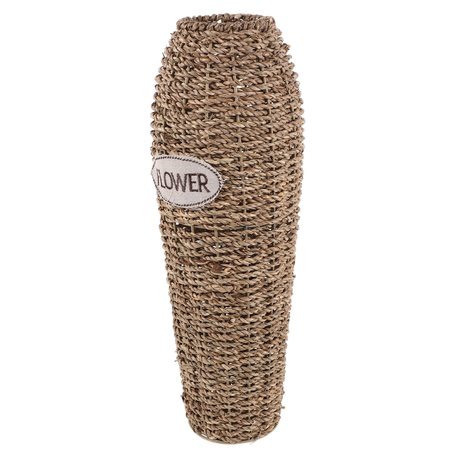 Vase de sol en rotin naturel de 42 cm au charme rustique unique