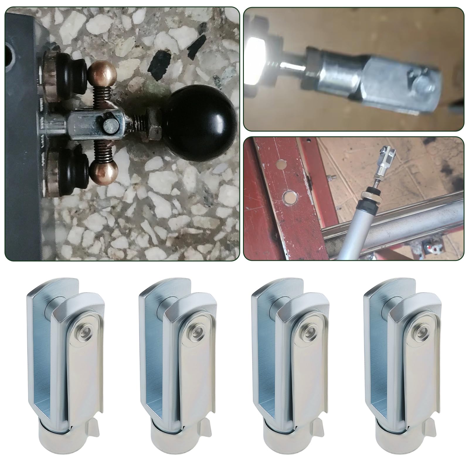 4 Piezas M8 Horquilla Larga con Pasador de Resorte Rosca Derecha Varilla de Cilindro de Aire Extremo de Horquilla Rosca Hembra Conector en Y 58 Mm de Longitud
