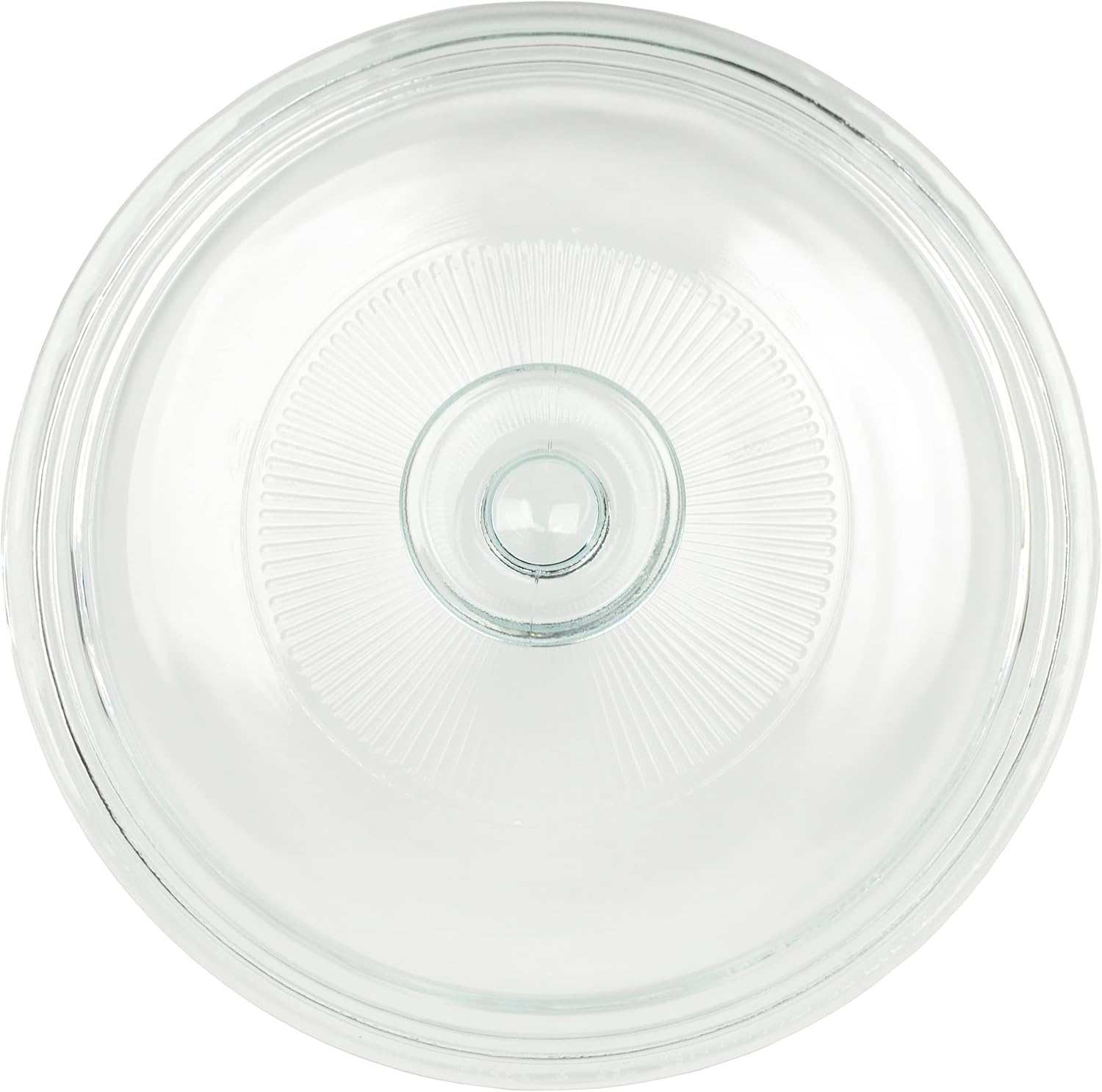CorningWare FS5 1.5qt/1.4L Round French White Casserole Dish & G-5C 1.5qt French White Fluted Glass Lid