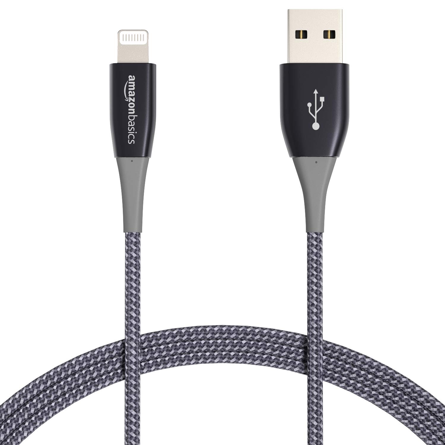 Amazon Basics Premium Double Nylon Braided Lightning to USB Cable MFi