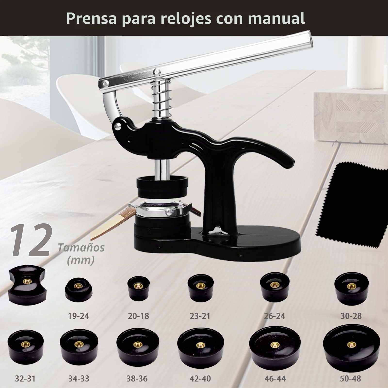 Kit de Reparación de Reloj, GLDCAPA Kit Profesional de Reemplazo de Batería de Reloj con Maletín de Transporte, Kit de Herramientas de Extracción de Eslabones de Reloj, Juego de Prensa de Reloj