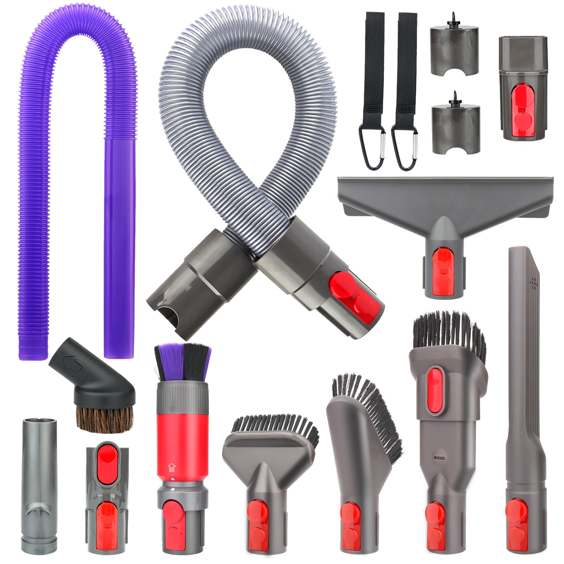 Attachment Kits for Dyson Vacuum Cleaner,Hose,Crevice Tool,Dryer Lint Vac Attachment for Dyson V15 V15s V11 V8 V9 V7 V10 V12 Detect Cyclone Absolute Cordless Handheld Vacuum Cleaner